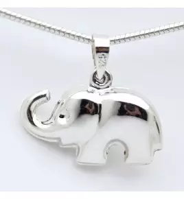 pendentif éléphant argent