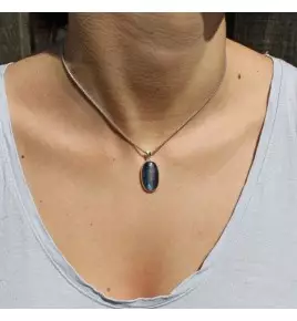 pendentif cyanite homme