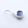 boucles d'oreilles pierre bleue