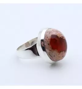 bague avec opale de feu