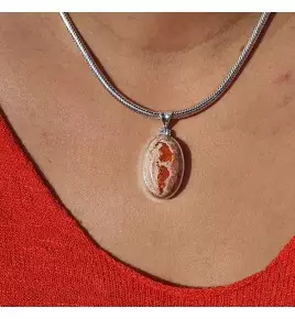 opale de feu pendentif