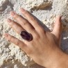 bague améthyste argent