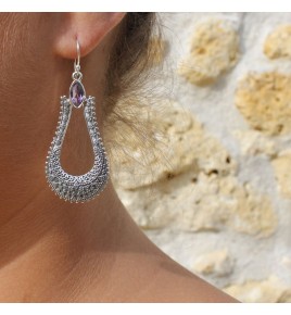 boucles amethyste