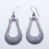 améthyste boucles d'oreilles