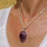 pendentif améthyste naturelle
