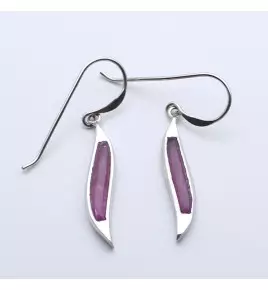 boucles d'oreilles rubis