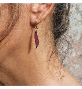 boucles d'oreilles rubis