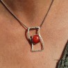 pendentif corail rouge