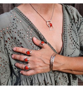 pendentif corail rouge ancien