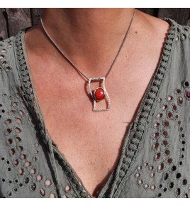 pendentif corail rouge naturel
