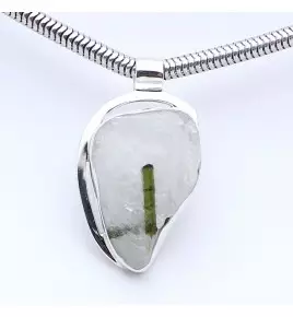 pendentif tourmaline verte