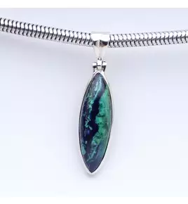 azurite malachite pendant