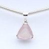 pendentif quartz rose argent