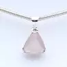 pendentif quartz rose argent