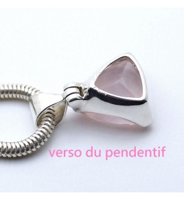 pendentif quartz rose