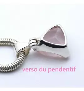 pendentif quartz rose