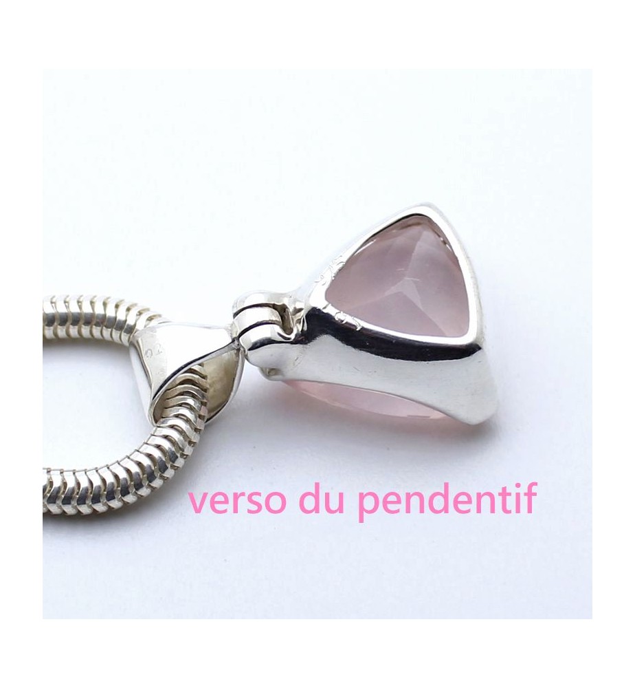 pendentif quartz rose