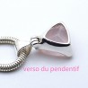 pendentif quartz rose