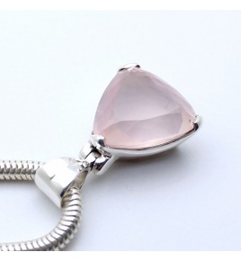 pendentif pierre rose