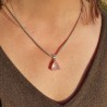 pendentif pierre quartz rose