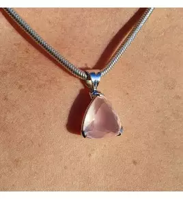 pendentif quartz rose
