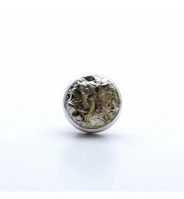 boucles d'oreilles puces pyrite