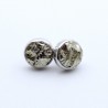 boucles d'oreilles pyrite