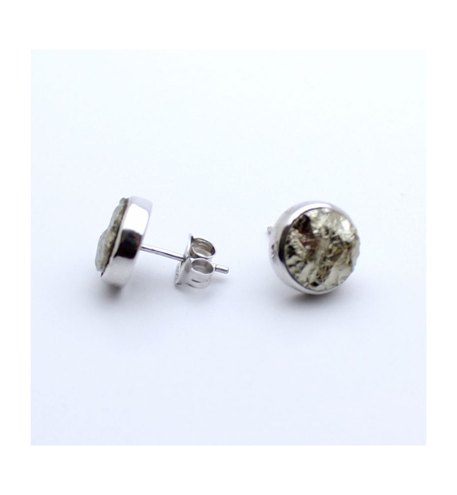 boucle d'oreille pyrite