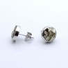 boucle d'oreille pyrite