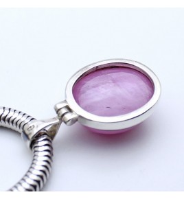 pendentif rubis argent