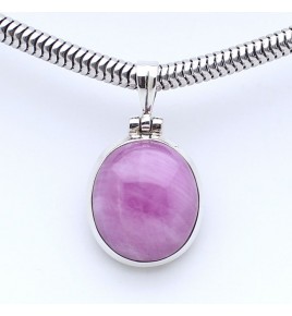pendentif pierre rose