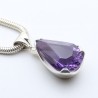 pendentif améthyste argent