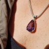 pendentif améthyste facettée