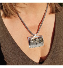 pendentif pyrite ardoise