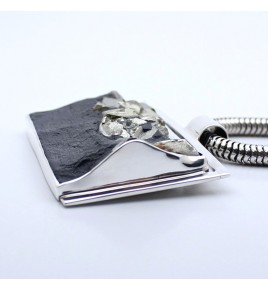 pendentif pyrite ardoise