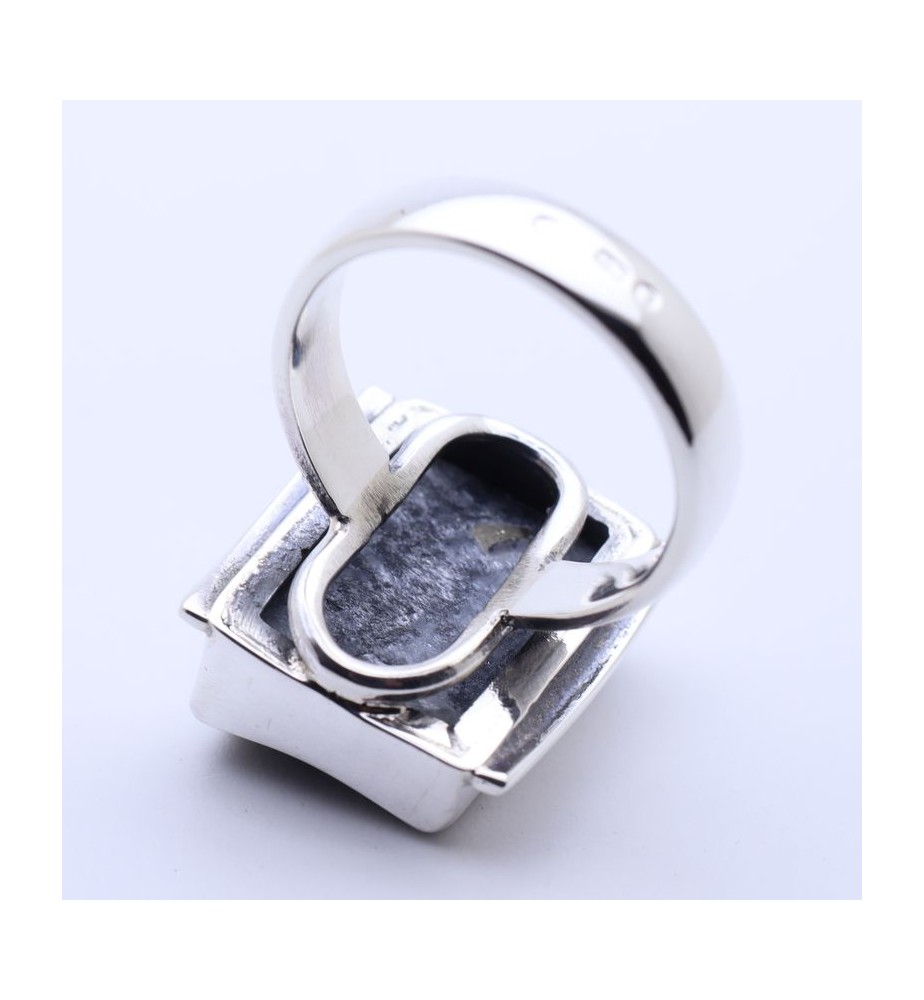 bague pyrite ardoise