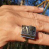 ardoise pyrite bague