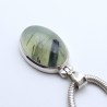 pendentif argent pierre verte