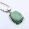 pendentif argent pierre verte