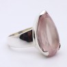 quartz rose bague