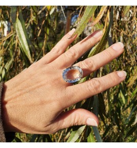 cristal de roche bague