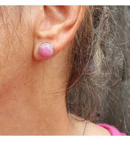 boucles d'oreilles rubis indien