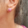 boucles d'oreilles rubis