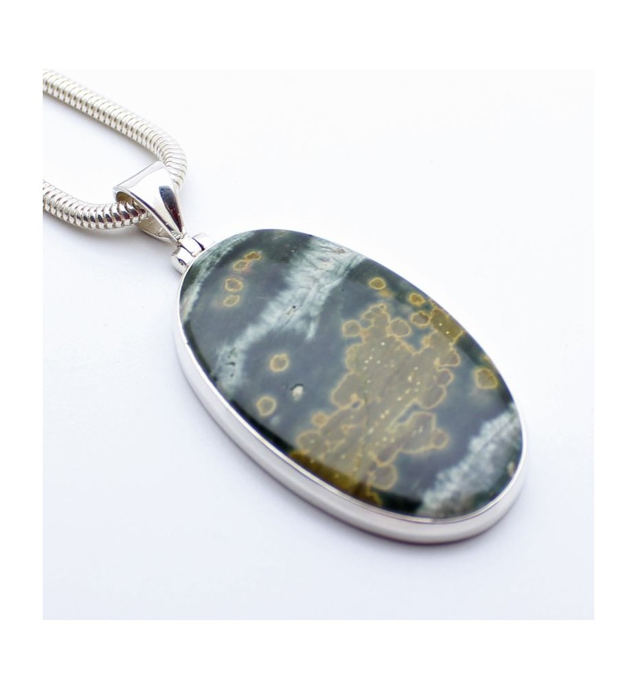 pendentif jaspe ocean