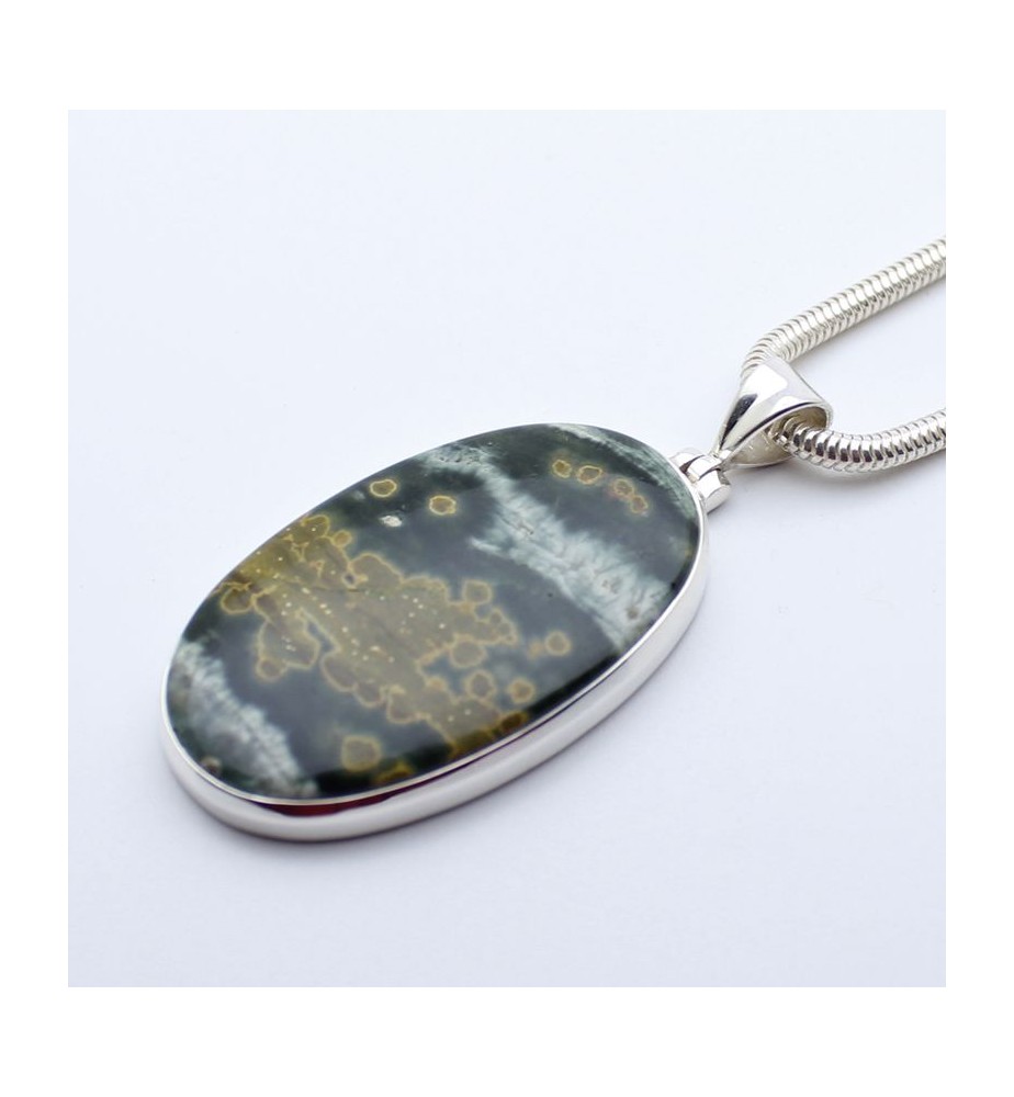 pendentif jaspe orbiculaire