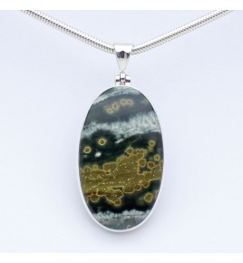 pendentif jaspe océan