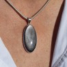 pendentif obsidienne argent