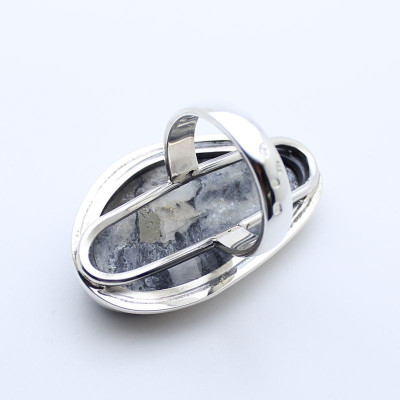 bague ardoise pyrite