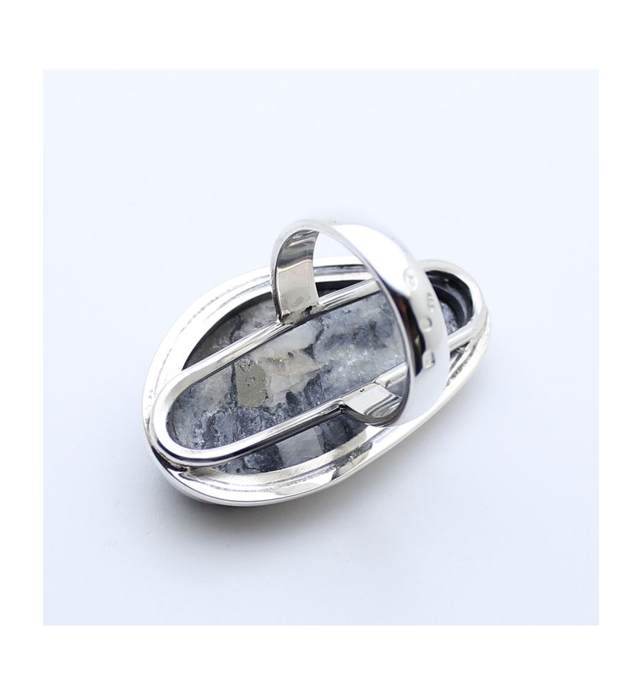bague ardoise pyrite