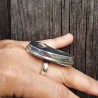 bague pyrite ardoise